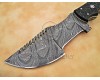 Personalized Handmade Damascus Steel Arts and Crafts Hunting and Survival Tracker Knife