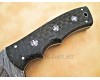 Personalized Handmade Damascus Steel Arts and Crafts Hunting and Survival Tracker Knife