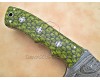 Personalized Handmade Damascus Steel Arts and Crafts Hunting and Survival Tracker Knife