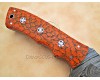 Personalized Handmade Damascus Steel Arts and Crafts Hunting and Survival Tracker Knife