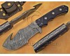 Lot of 7 Personalized Handmade Damascus Steel Gut Hook Arts and Crafts Hunting and Survival Tracker Knife