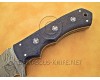 Personalized Handmade Damascus Steel Gut Hook Arts and Crafts Hunting and Survival Tracker Knife