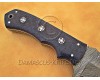 Personalized Handmade Damascus Steel Gut Hook Arts and Crafts Hunting and Survival Tracker Knife