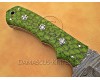 Personalized Handmade Damascus Steel Gut Hook Arts and Crafts Hunting and Survival Tracker Knife