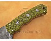 Personalized Handmade Damascus Steel Gut Hook Arts and Crafts Hunting and Survival Tracker Knife