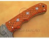 Personalized Handmade Damascus Steel Gut Hook Arts and Crafts Hunting and Survival Tracker Knife