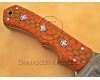 Personalized Handmade Damascus Steel Gut Hook Arts and Crafts Hunting and Survival Tracker Knife