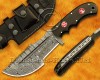 Personalized Handmade Damascus Steel Arts and Crafts Hunting and Survival Tracker Knife