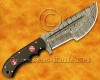 Personalized Handmade Damascus Steel Arts and Crafts Hunting and Survival Tracker Knife