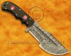 Personalized Handmade Damascus Steel Arts and Crafts Hunting and Survival Tracker Knife