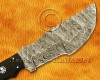 Lot of 2 Personalized Handmade Damascus Steel Arts and Crafts Hunting and Survival Tracker Knife