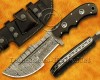 Personalized Handmade Damascus Steel Arts and Crafts Hunting and Survival Tracker Knife