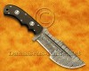 Personalized Handmade Damascus Steel Arts and Crafts Hunting and Survival Tracker Knife