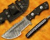 Personalized Handmade Damascus Steel Arts and Crafts Hunting and Survival Tracker Knife