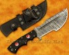 Personalized Handmade Damascus Steel Arts and Crafts Hunting and Survival Tracker Knife