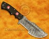 Personalized Handmade Damascus Steel Arts and Crafts Hunting and Survival Tracker Knife