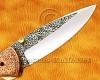 Personalized Hand Engraved Stainless Steel Arts and Crafts Pocket Folding Knife Copper Handle