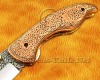 Personalized Hand Engraved Stainless Steel Arts and Crafts Pocket Folding Knife Copper Handle