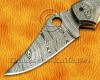 Personalized Handmade Damascus Steel Arts and Crafts Pocket Folding Knife Bull Horn Handle