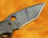 Personalized Handmade Damascus Steel Arts and Crafts Pocket Folding Knife Bone Handle