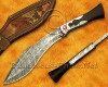 Personalized Handmade Damascus Steel Arts and Crafts Hunting and Survival Full Integral Kukri Knife