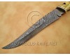 Personalized Handmade Damascus Steel Arts and Crafts Hunting and Survival Bowie Knife Bone Handle