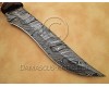 Personalized Handmade Damascus Steel Arts and Crafts Hunting and Survival Bowie Knife Rosewood Handle