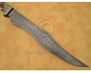 Personalized Handmade Damascus Steel Hunting and Survival Arts and Crafts Bowie Knife Stag Handle