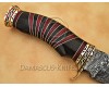 Personalized Handmade Damascus Steel Arts and Crafts Hunting and Survival Bowie Knife Horn Handle