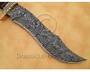 Personalized Handmade Damascus Steel Arts and Crafts Hunting and Survival Bowie Knife Horn Handle