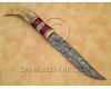 Personalized Handmade Damascus Steel Hunting and Survival Arts and Crafts Bowie Knife Ram Horn Handle