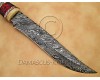 Personalized Handmade Damascus Steel Hunting and Survival Arts and Crafts Bowie Knife Ram Horn Handle