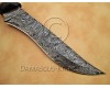 Personalized Handmade Damascus Steel Arts and Crafts Hunting and Survival Bowie Knife Bone Handle