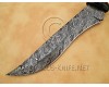 Personalized Handmade Damascus Steel Arts and Crafts Hunting and Survival Bowie Knife Bone Handle