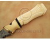 Personalized Handmade Damascus Steel Arts and Crafts Hunting and Survival Kukri Knife Bone Handle