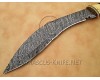 Personalized Handmade Damascus Steel Arts and Crafts Hunting and Survival Kukri Knife Bone Handle