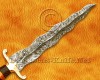 Personalized Handmade Damascus Steel Arts and Crafts Hunting and Survival Kris Dagger Knife Stag Handle