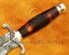 Personalized Handmade Damascus Steel Arts and Crafts Hunting and Survival Kris Dagger Knife Stag Handle