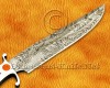 Personalized Handmade Damascus Steel Hunting and Survival Bowie Craft Knife Wolf Crafting Handle