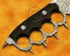 Personalized Handmade Damascus Steel Arts and Crafts Hunting and Survival Collectible Trench Knife