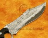 Personalized Handmade Damascus Steel Arts and Crafts Hunting and Survival Collectible Trench Knife