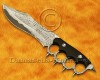 Personalized Handmade Damascus Steel Arts and Crafts Hunting and Survival Collectible Trench Knife