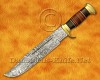 Personalized Handmade Damascus Steel Arts and Crafts Hunting and Survival Crocodile Dundee  Bowie Outback Knife