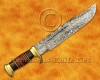 Personalized Handmade Damascus Steel Arts and Crafts Hunting and Survival Crocodile Dundee  Bowie Outback Knife