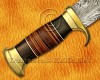 Personalized Handmade Damascus Steel Arts and Crafts Hunting and Survival Crocodile Dundee  Bowie Outback Knife