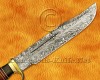 Personalized Handmade Damascus Steel Arts and Crafts Hunting and Survival Crocodile Dundee  Bowie Outback Knife