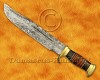 Personalized Handmade Damascus Steel Arts and Crafts Hunting and Survival Crocodile Dundee  Bowie Outback Knife