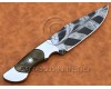 Personalized Handmade Damascus Mosaic Steel Arts and Crafts Hunting and Survival Skinner Knife