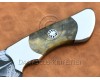 Personalized Handmade Damascus Mosaic Steel Arts and Crafts Hunting and Survival Skinner Knife