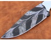 Personalized Handmade Damascus Mosaic Steel Arts and Crafts Hunting and Survival Skinner Knife